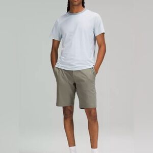 lululemon athletica White Tee with Blue Collar